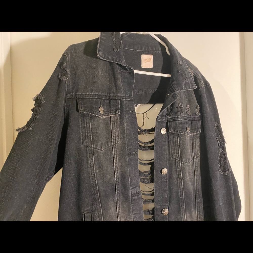 Ripped Jean Jacket